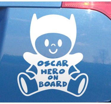 Etichete animale figură de erou personalizabilă - TenStickers