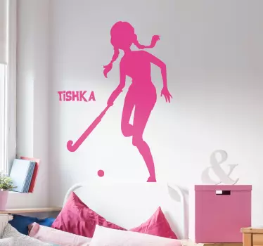 Etichete animale jucătoare de hochei feminine - TenStickers