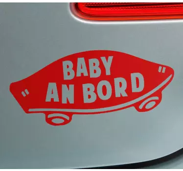 Etichete animale notificare bebe la bord - TenStickers