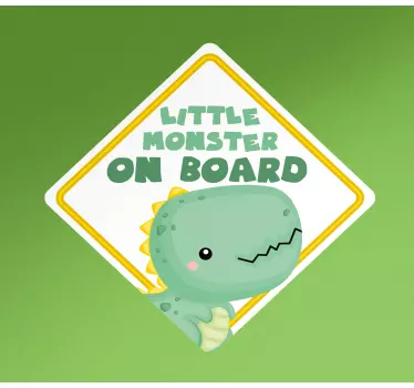 Etichete animale semn dino drăguț - TenStickers