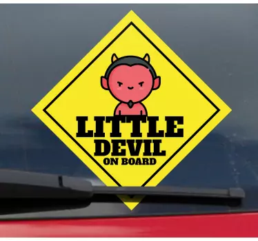 Etichete animale simbolul diavolului mic - TenStickers