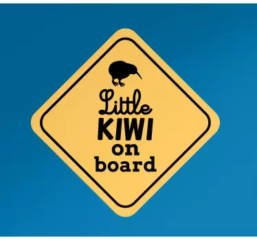 Etichete animale tabla micului kiwi - TenStickers