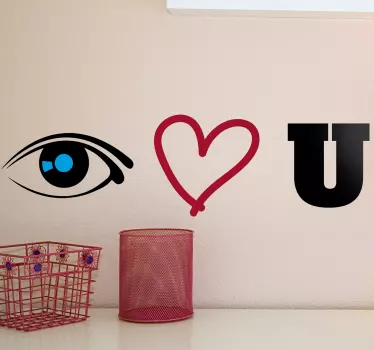 Etichete animale te iubesc cu ochii - TenStickers