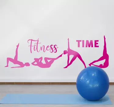Exerciții cu expresie decalaj perete de fitness - TenStickers
