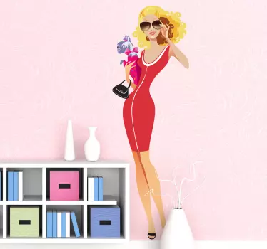 Fashionista sticker de perete - TenStickers