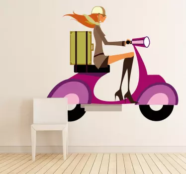 Fată glamour 29 autocolant de perete - TenStickers