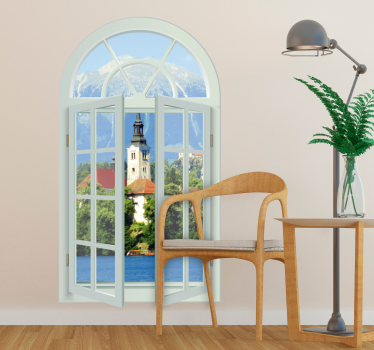 Fereastră vedere decor de perete cameră decor - TenStickers
