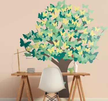 Fluture copac camera de zi perete decor - TenStickers