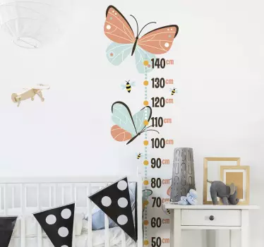 Fluturi și albine fluture perete decalcomanie - TenStickers
