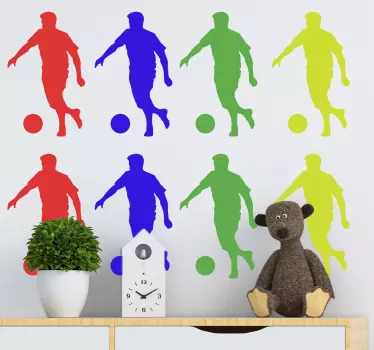 Fotbalist pachet sticker fotbal - TenStickers