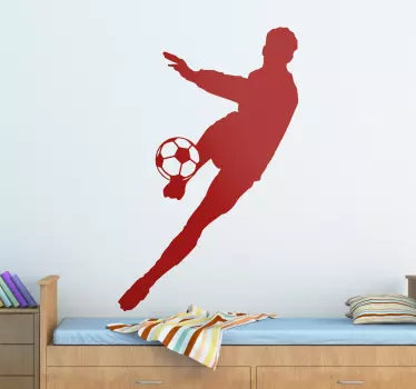 Fotbalist silueta autocolant - TenStickers