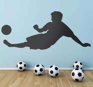 Fotbalist silueta perete autocolant - TenStickers