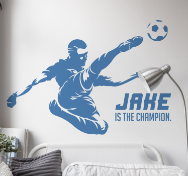Fotografiere fotbal nume autocolant fotbal - TenStickers