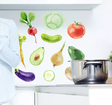 Fructe și legume autocolant de perete acasă - TenStickers