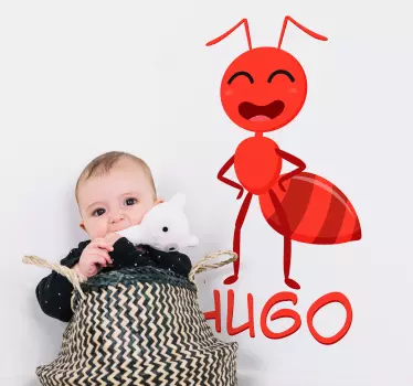 Furnica cu autocolant de perete personalizabil - TenStickers