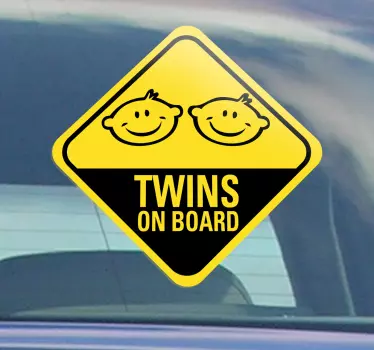 Gemeni la bordul autocolantului - TenStickers