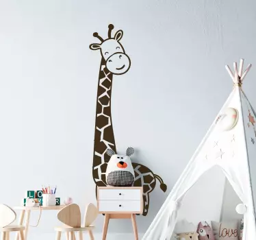 Giraffe baby walking baby sticker de perete - TenStickers
