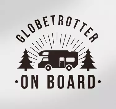 Globetrotter la bordul autocolantului vehiculului - TenStickers