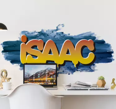 Graffiti nume acuarelă urban decal - TenStickers