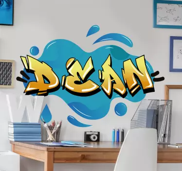 Graffiti nume splash textură decal urban - TenStickers
