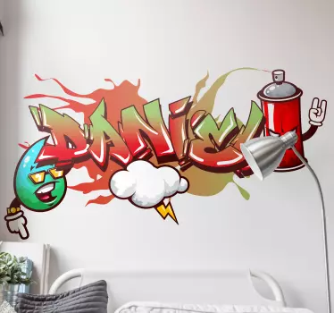 Graffiti spraycan caractere decalcomanie urbană - TenStickers