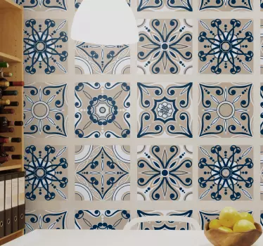 Gresie de ciment facțională transfer de țigle - TenStickers