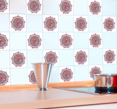Gresie mandala transfer de faianță decorativă - TenStickers