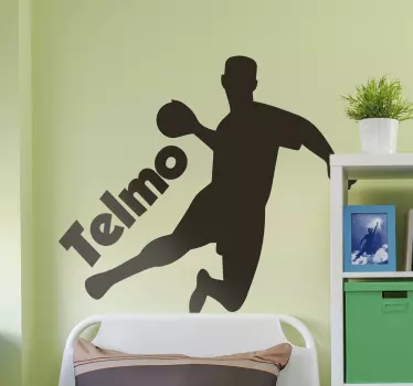 Handbalist silueta decor de perete - TenStickers
