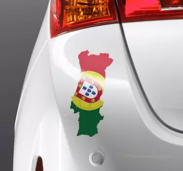 Harta portugal decal auto - TenStickers