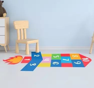 Hopscotch rachete de perete autocolante pentru copii - TenStickers