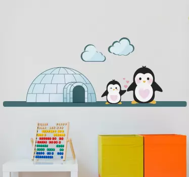 Igloo pentru copii autocolant de perete acasă - TenStickers