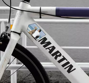 Imagine personalizabilă decal biciclete - TenStickers