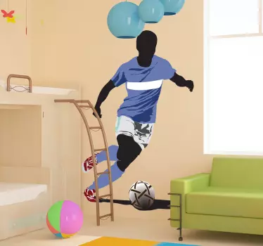 Jucător de fotbal decal de vinil - TenStickers