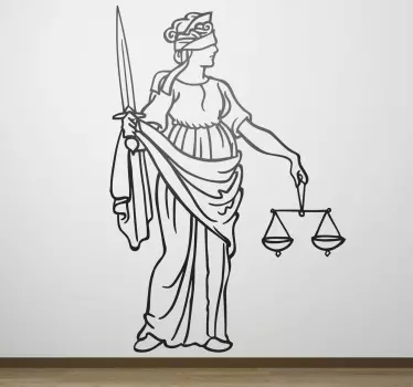 Justiție decal perete - TenStickers