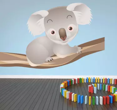 Koala pe sucursala decal copii - TenStickers
