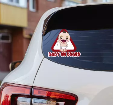 La bordul bebelușului la bordul mașinii - TenStickers