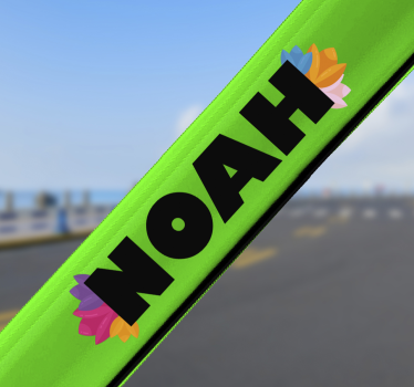 Lalele personalizate pentru decorarea florilor cu biciclete - TenStickers