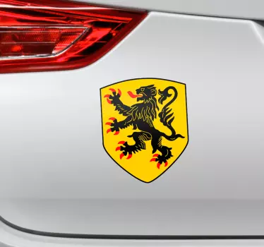 Leu de flăcări masina decal - TenStickers