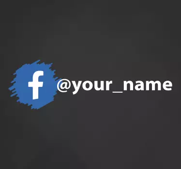 Logo-ul social media facebook semn autocolant - TenStickers