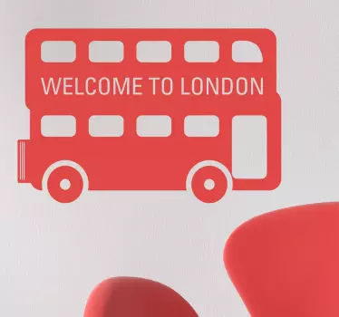London bus london decal - TenStickers