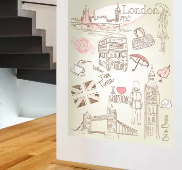 London sticker sticker de perete - TenStickers