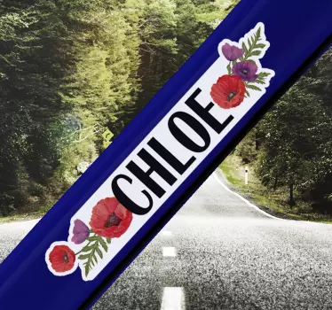 Mac cu bicicletele personalizate pentru decorarea pereților flori - TenStickers