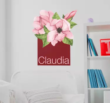 Magnolie cu autocolant de perete personalizabil - TenStickers