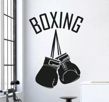 Mănuși de box decalaj de perete - TenStickers