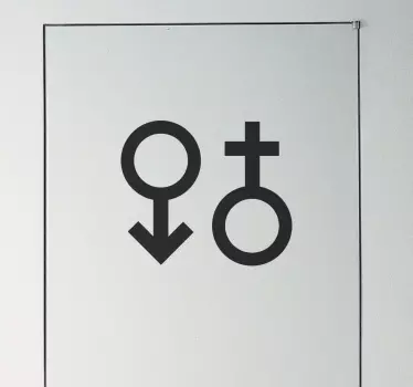 Mascã și feminin simbol de perete simbol - TenStickers