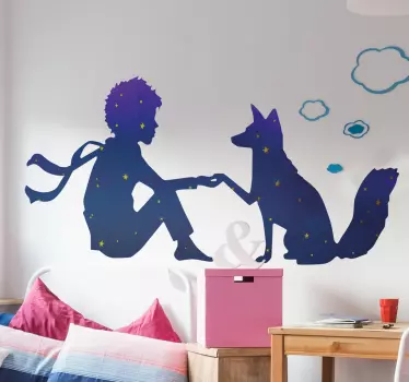 Micul prinț noapte zână perete decal - TenStickers