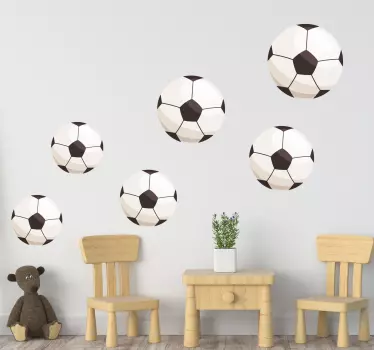 Minge de fotbal autocolant fotbal headboard - TenStickers