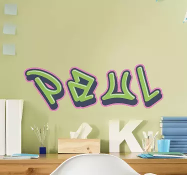 Minunat graffiti personalizat decalcomanie urbană - TenStickers