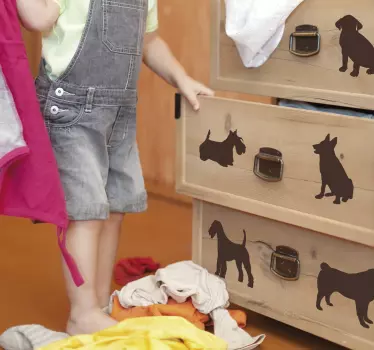 Mobilier set de animale decal - TenStickers