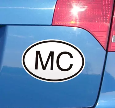 Monaco auto decal - TenStickers